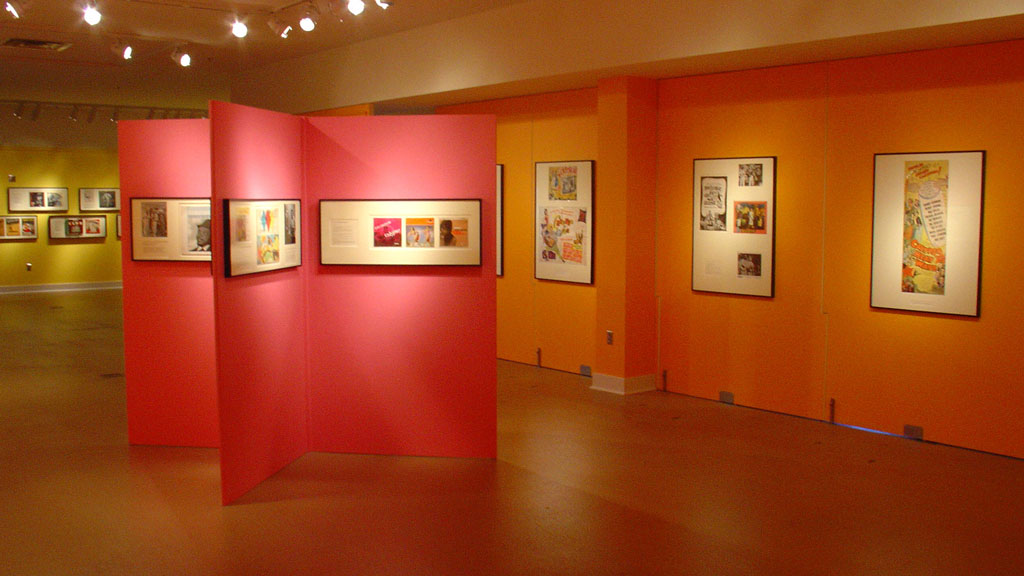 A photo of the Calypso Music in Postwar America exhibit