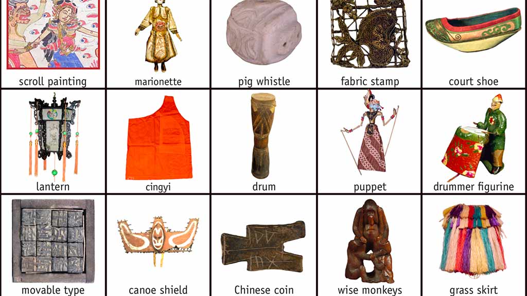 Asia bingo card