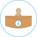 information desk pictograph